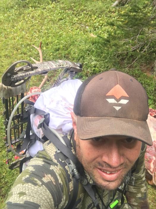 Packing out elk meat in colorado