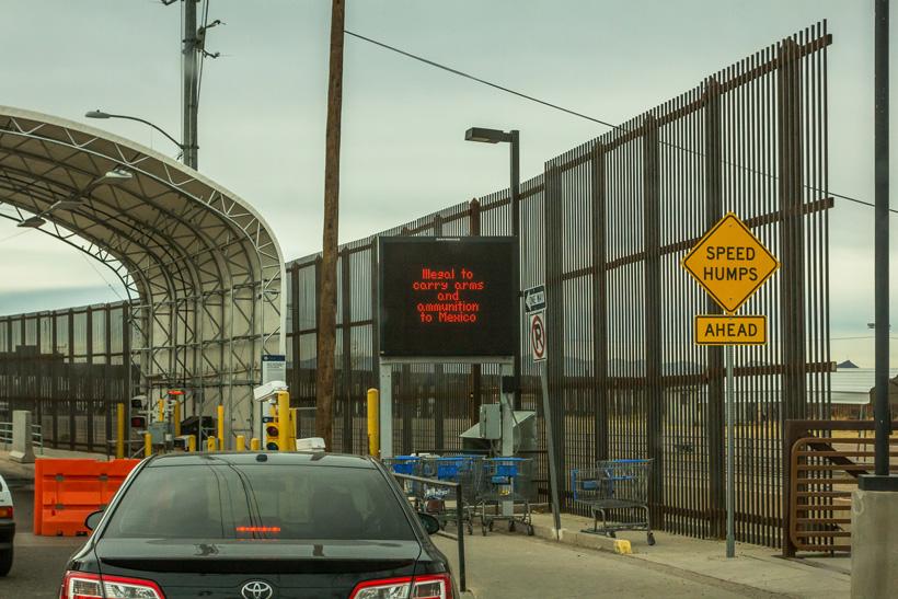 Crossing the United States and Mexico border
