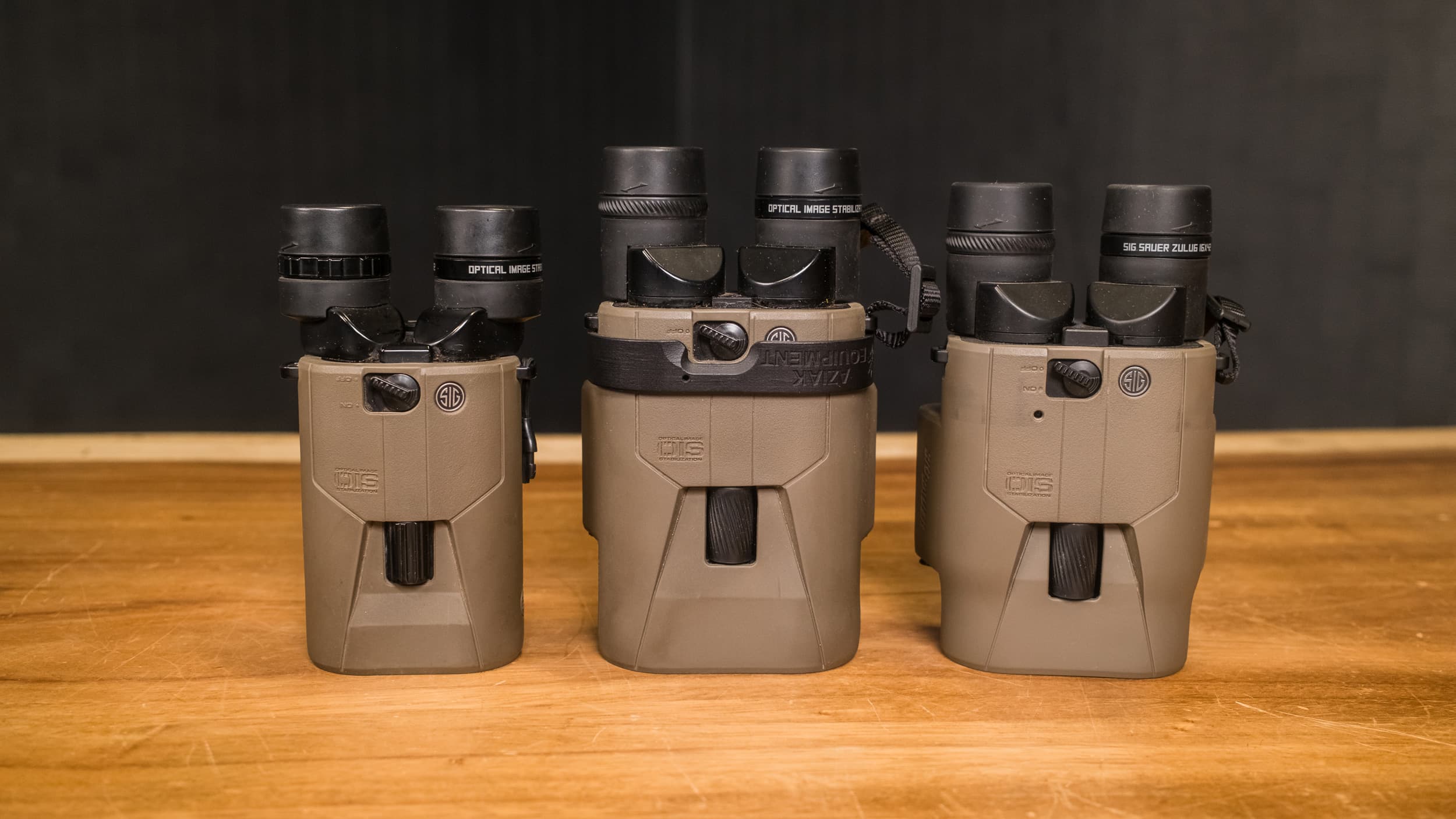 SIG SAUER ZULU6 image stabilized binocular comparison front view