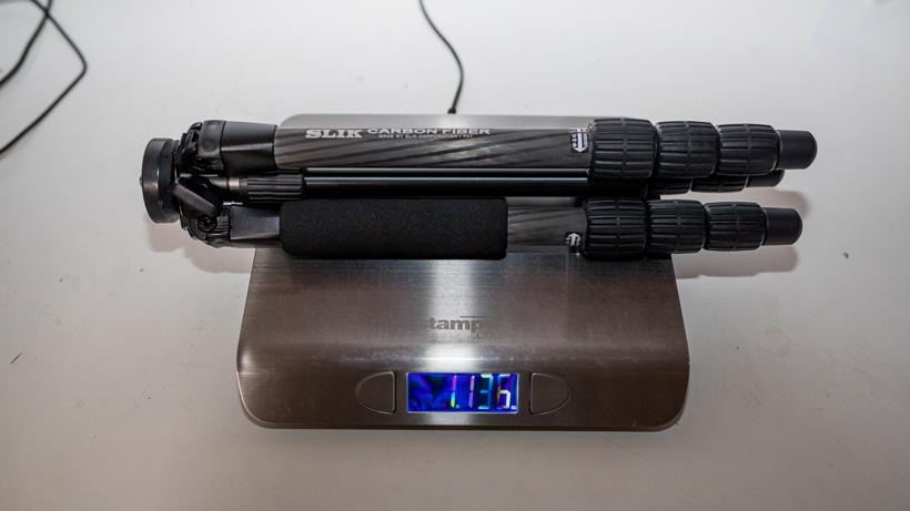 Slik pro 624 carbon fiber tripod weight