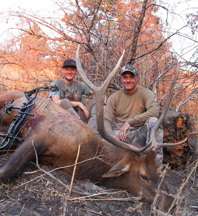 Keith henderson with an archery bull elk