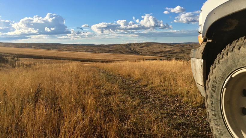 View of antelope hunting ranch in colorado