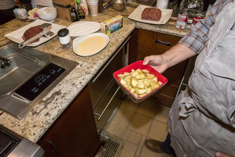 1 making mashed potatoes