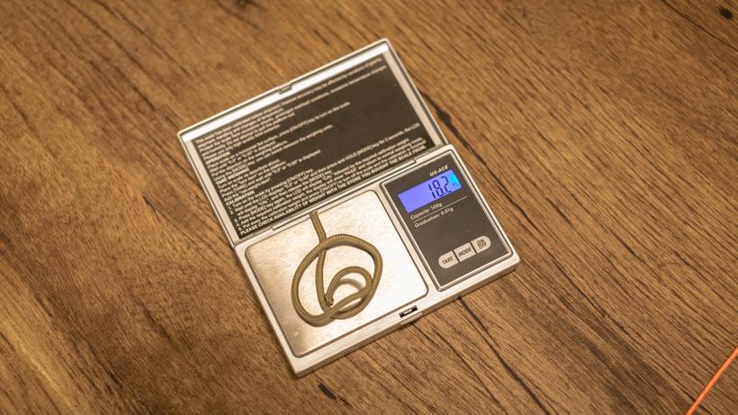 Old zipper pull p cord weight