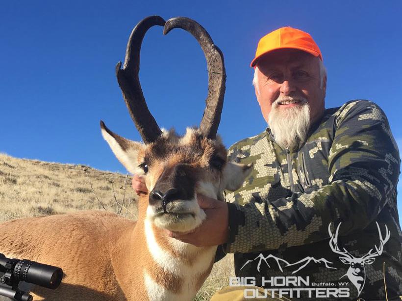 Wyoming antelope buck taken with bighorn outfitters
