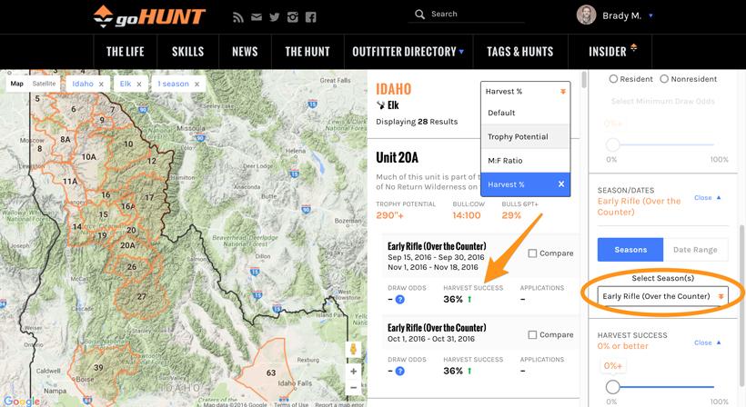 Over the counter harvest success on filtering 2 0