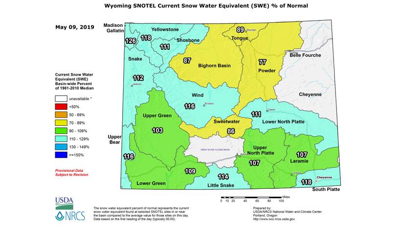 2019 wyoming snowpack