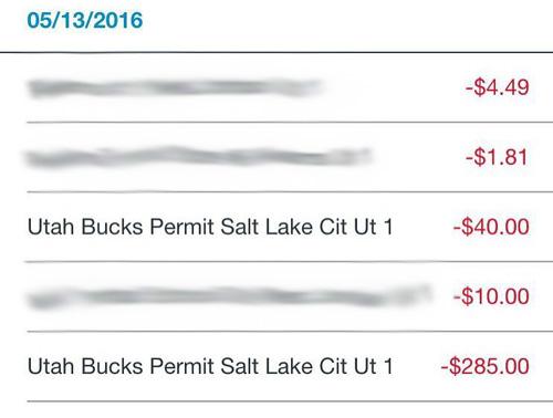 Getting tag fees withdrawn on bank account