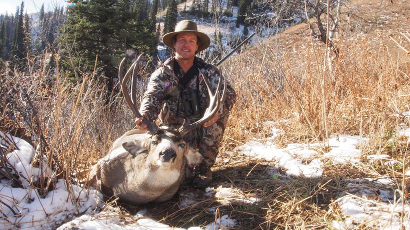 Robby denning with an eight year old idaho mule deer