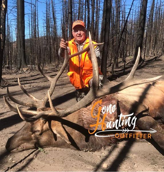 2017 utah bull elk taken with gone hunting outfitters