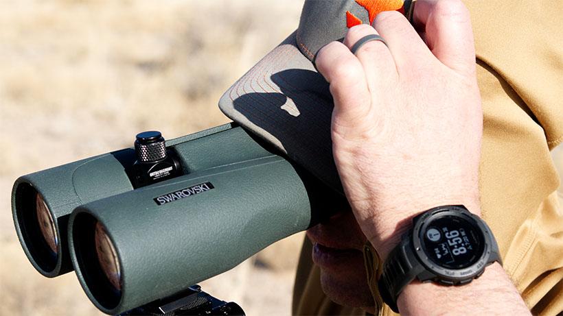 Glassing with hat blocking sun