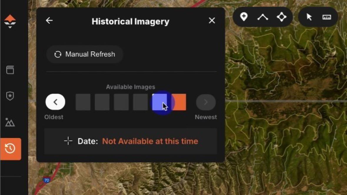 Historical imagery slider