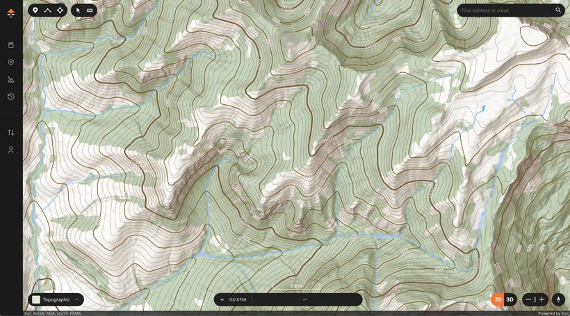 A topographic map designed for hunters - 0
