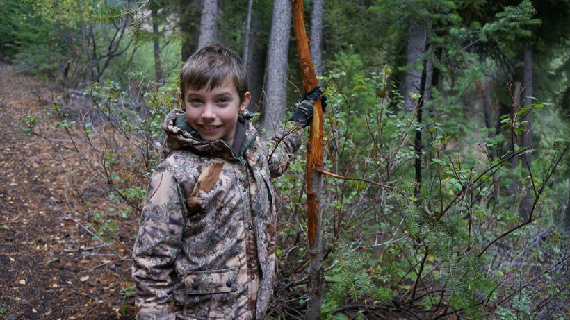 Steve alderman son on an elk hunt