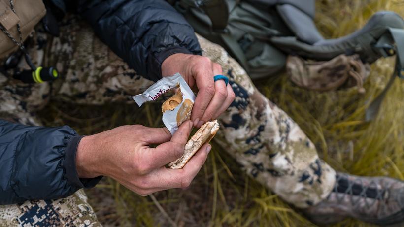 Snack time while elk hunting