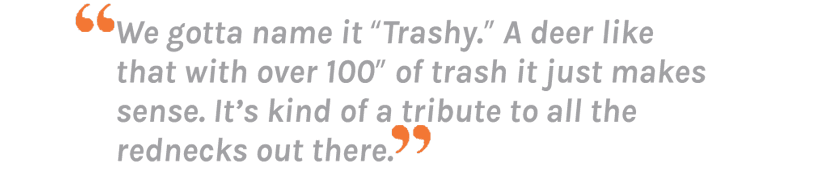 Brett Ross on naming his 300 inch Colorado mule deer quote.png