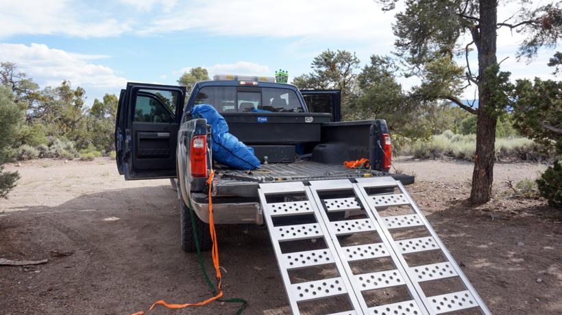 Truck organization for frontcountry elk hunting
