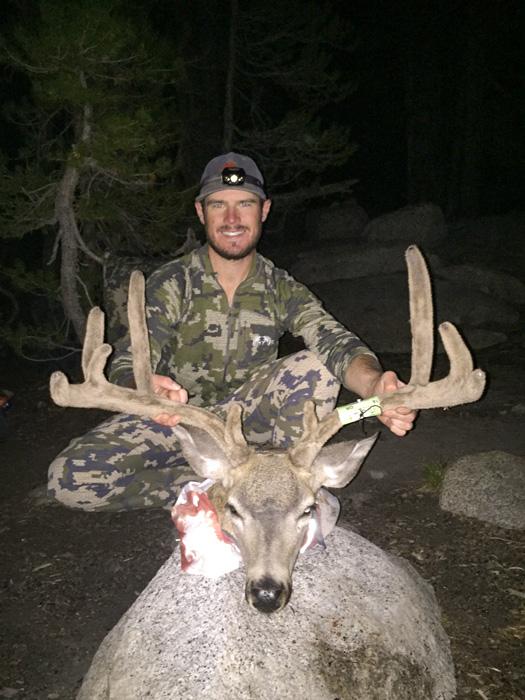 Travis stone with his archery california blacktail deer