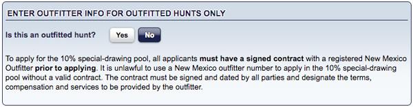 Information you need when applying for New Mexico's guide draw - 0