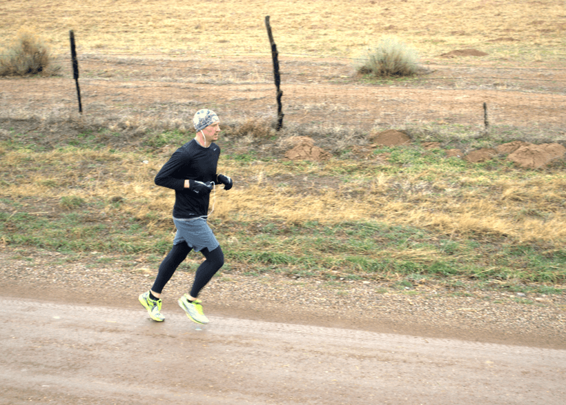 Running on gravel road