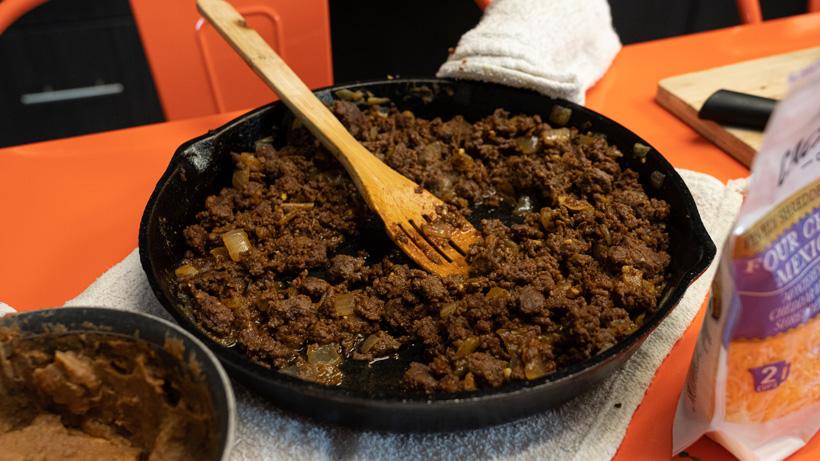 Mule deer taco meat