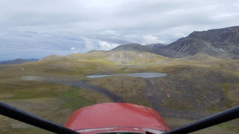 Flying in the Mountains of Alaska