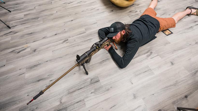 Dry fire rifle practice at home