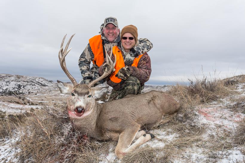 Steve and my dad with the buck