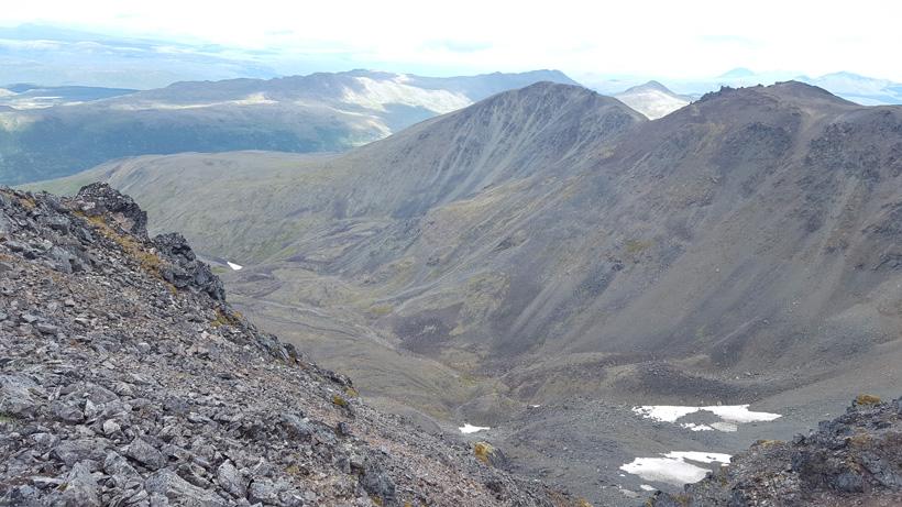 Giant mountain scenery in Dall sheep country
