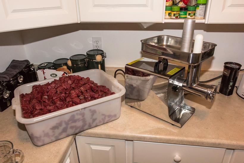 Prosessing wild game meat