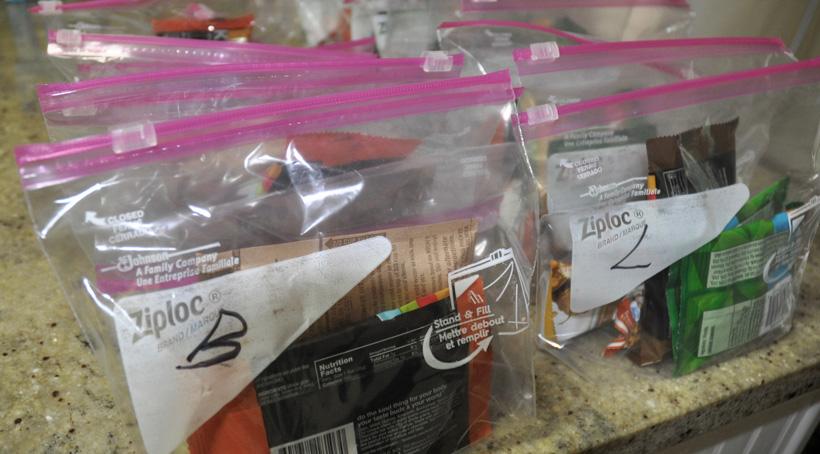 Breakfast and lunch options ready for the hunt