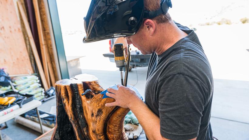 Mocking up metal brackets for deer mounts