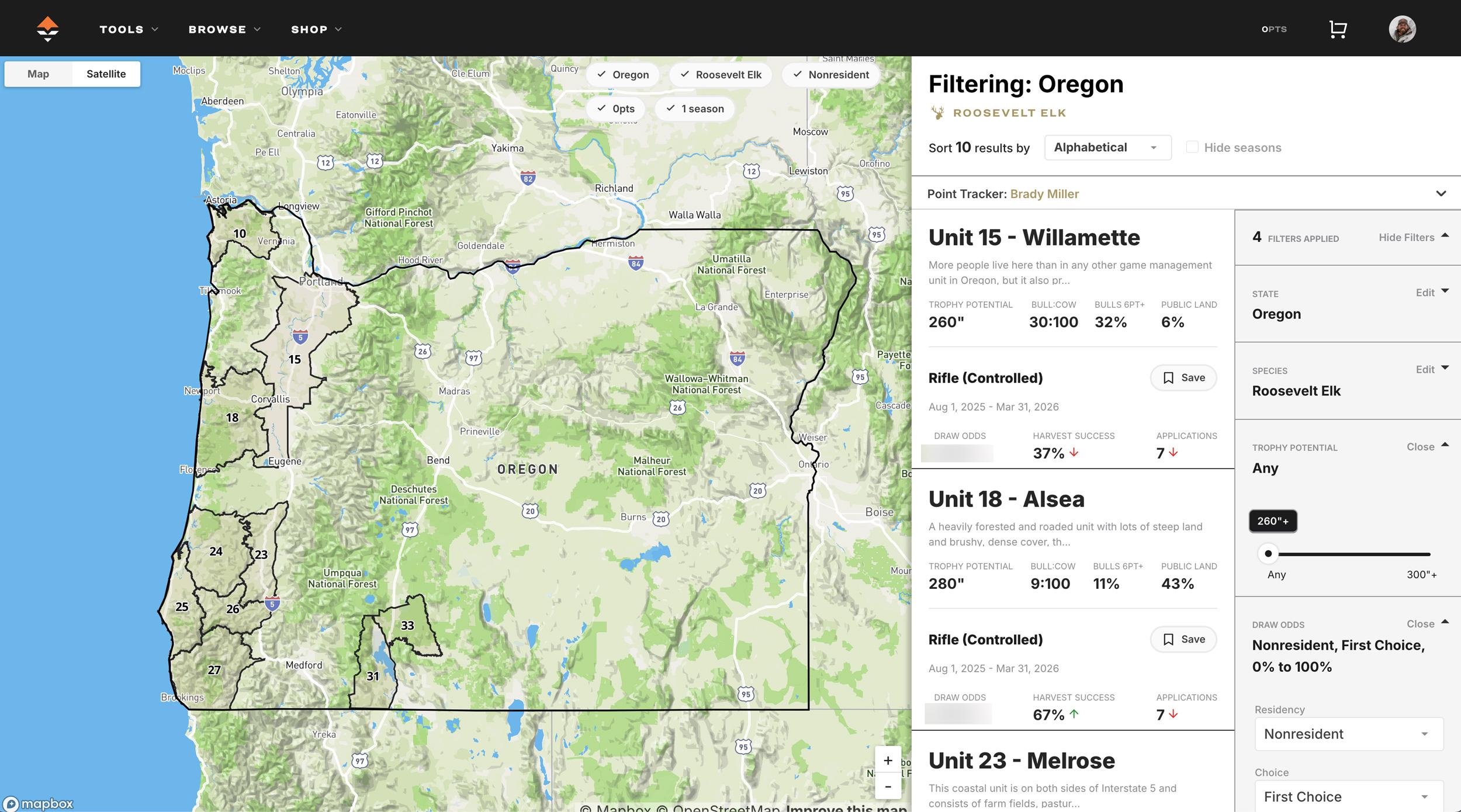 GOHUNT Filtering hunt research tools