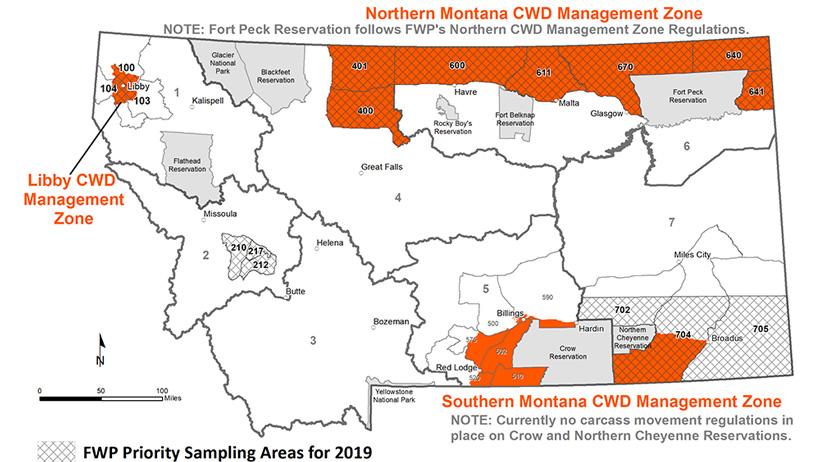 Montana CWD Management Zones