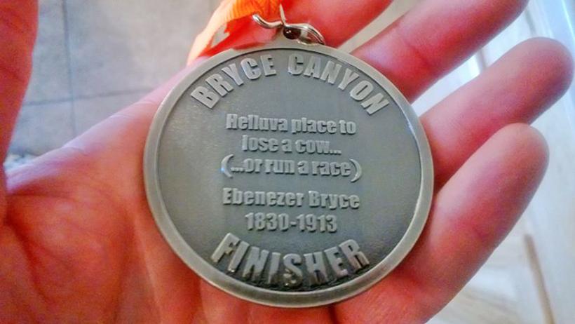 Bryce Canyon Half Marathon Medal