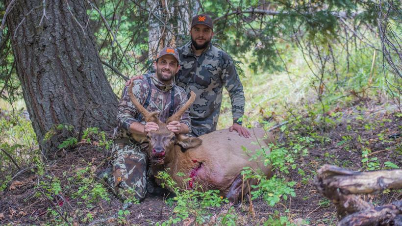 Zack with his first bull elk