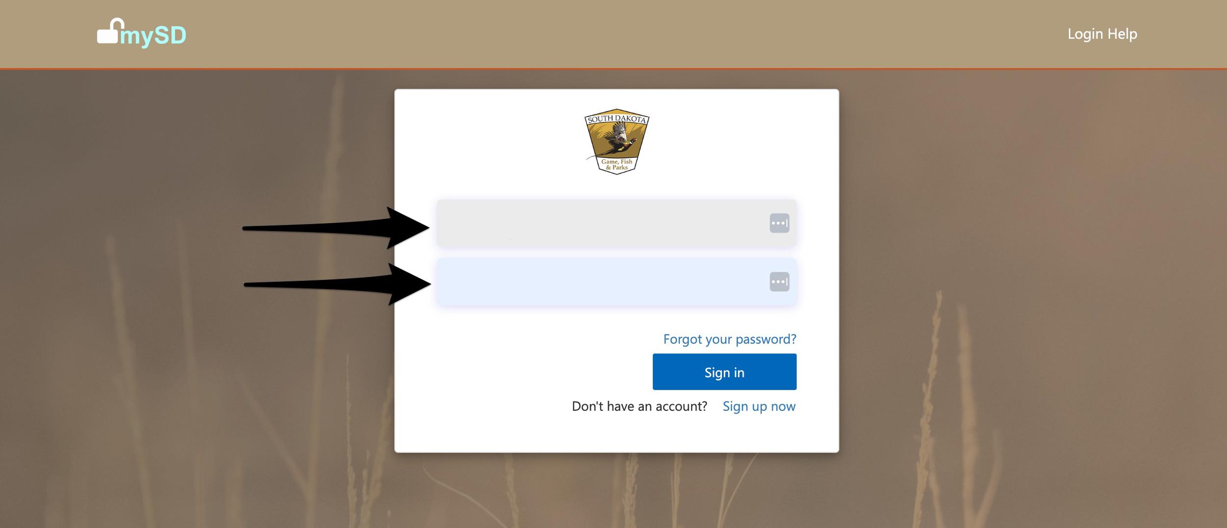 Login or create an account to purchase South Dakota hunting preference points
