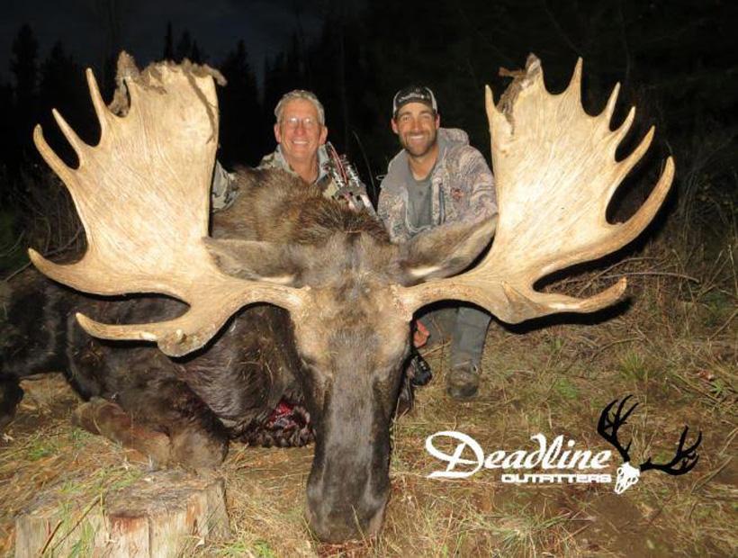 Dyrk and hoby gartner with an idaho moose taken with deadline outfitters