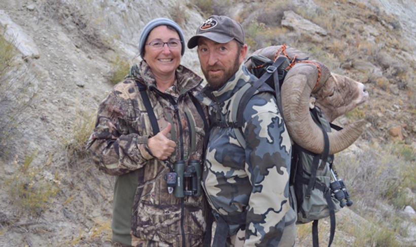 Taking a moment on the sheep hunt