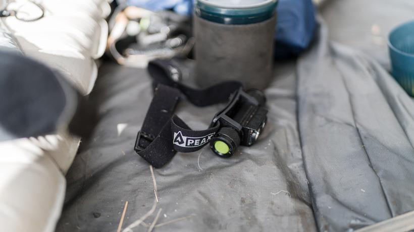 Bright headlamp for those long hikes back to camp when spring bear hunting