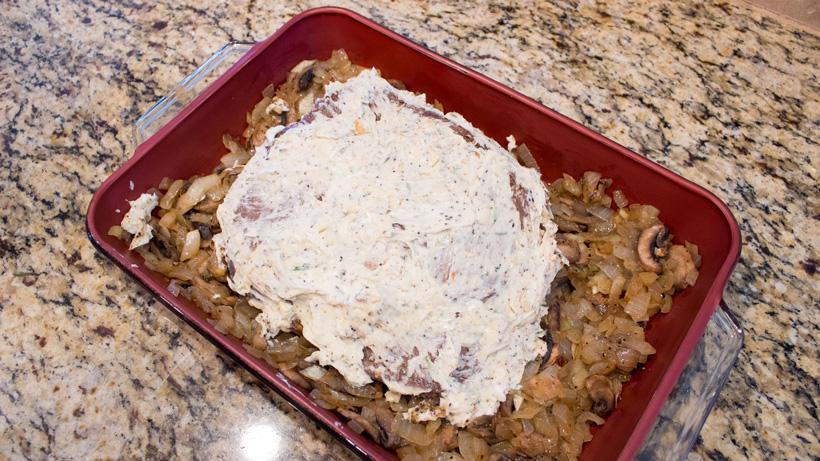 Preparing the elk roast