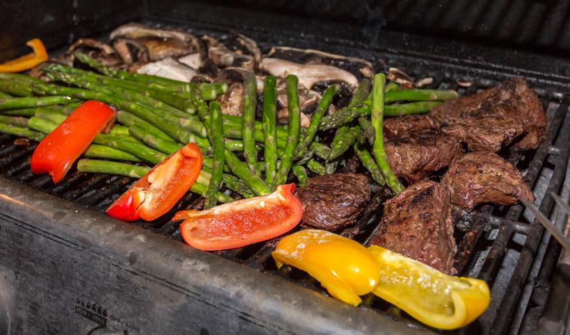 Grilling wildgame and vegetables