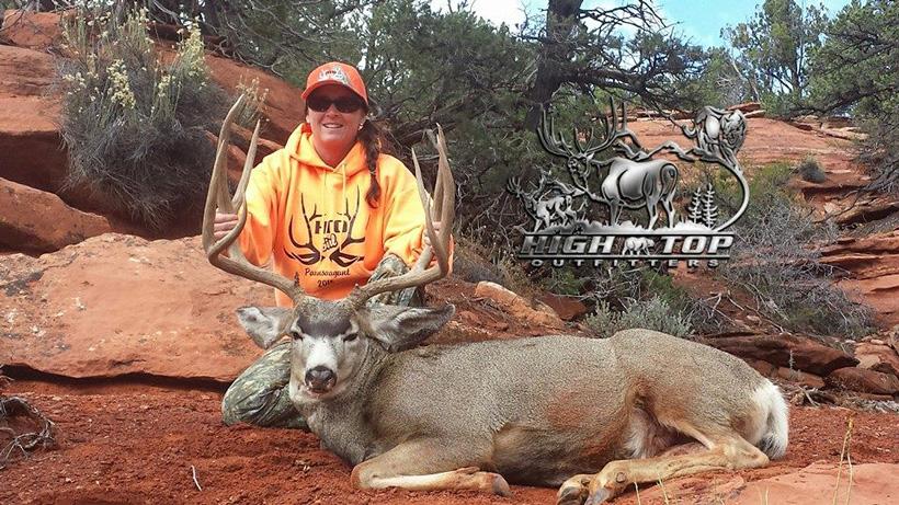 Tara kakala utah paunsagaunt mule deer buck taken with high top outfitters