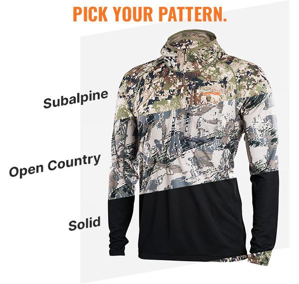 Sitka pattern options