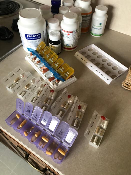 Daily medication battling lyme disease