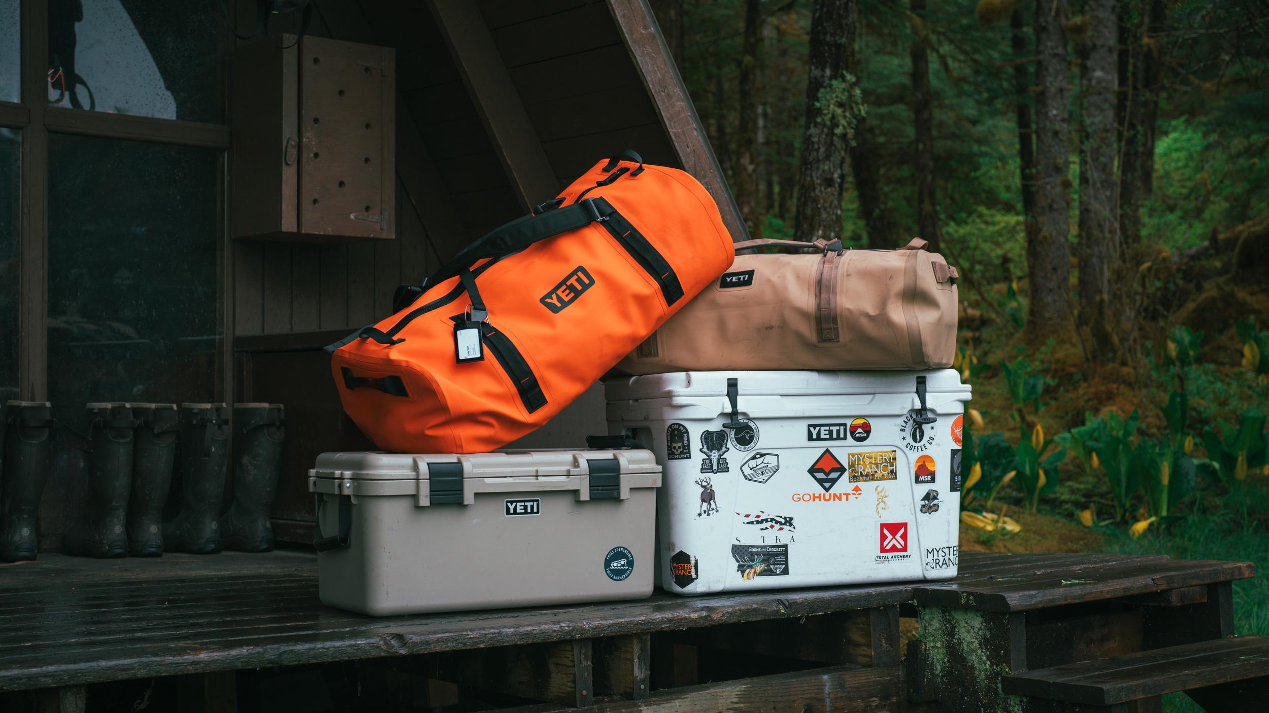 YETI Panga Duffel bags on remote bear hunt