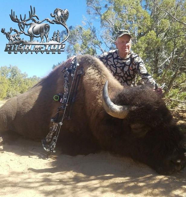 Utah bison taken with high top outfitters