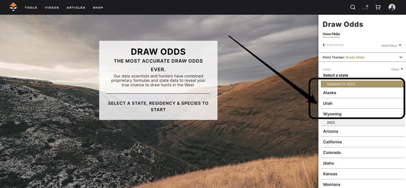 Utah draw odds now updated! - 0