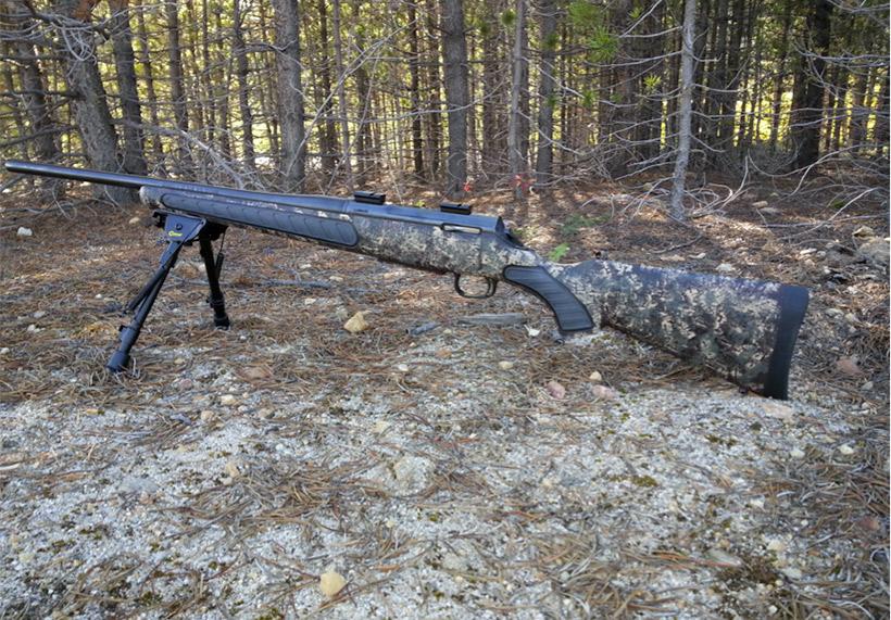 Rifle camouflaging completed