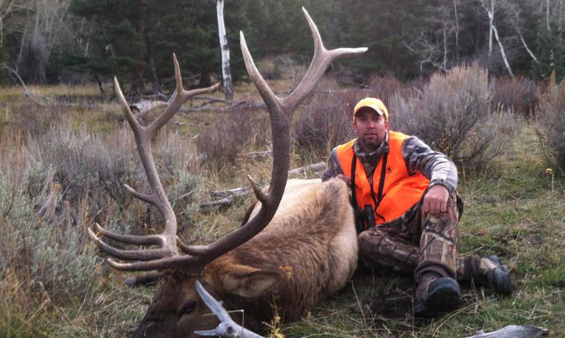 Montana elk taken with montana mountain west outfitters